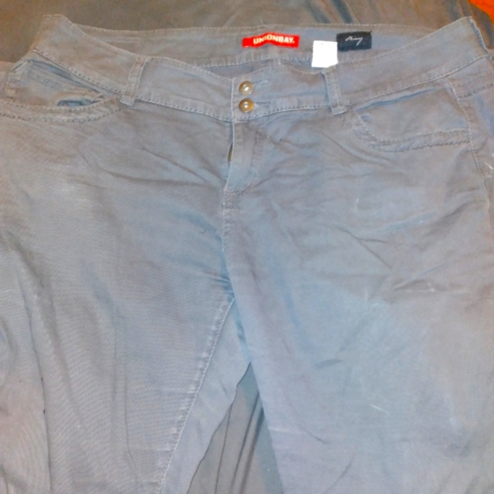 Unionbay gray skinny fit pants